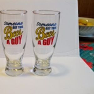 Beer glasses set of two